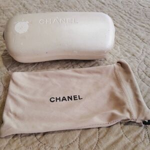 CoCo Chanel Eyeglass Sunglass Case & Dust Bag